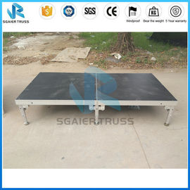 Stage Church Light Aluminum Work Folding Stage Plywood Stage Decoration For Hotel And Training Centre